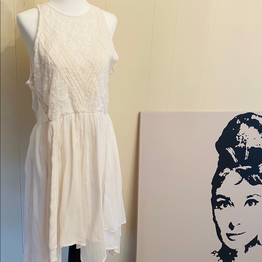 NWOT Abercrombie and Fitch Ivory summer sun dress